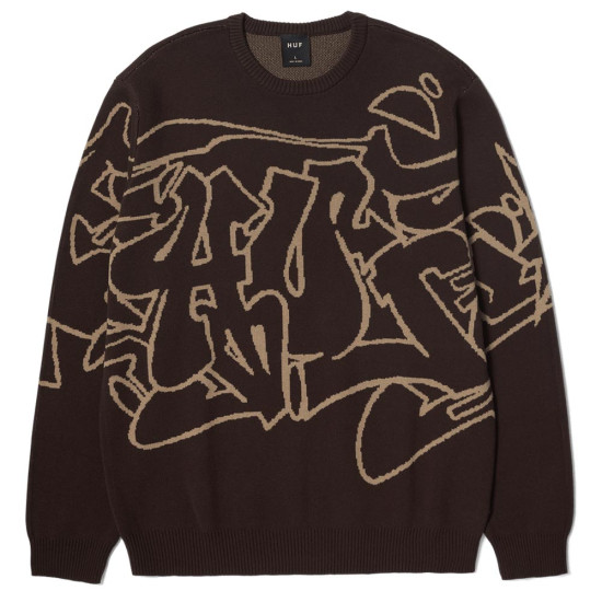 Huf Ανδρικό φούτερ Outlines Crewneck Sweater